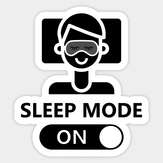 Sleep Mode On Activated Sticker by kareemelk